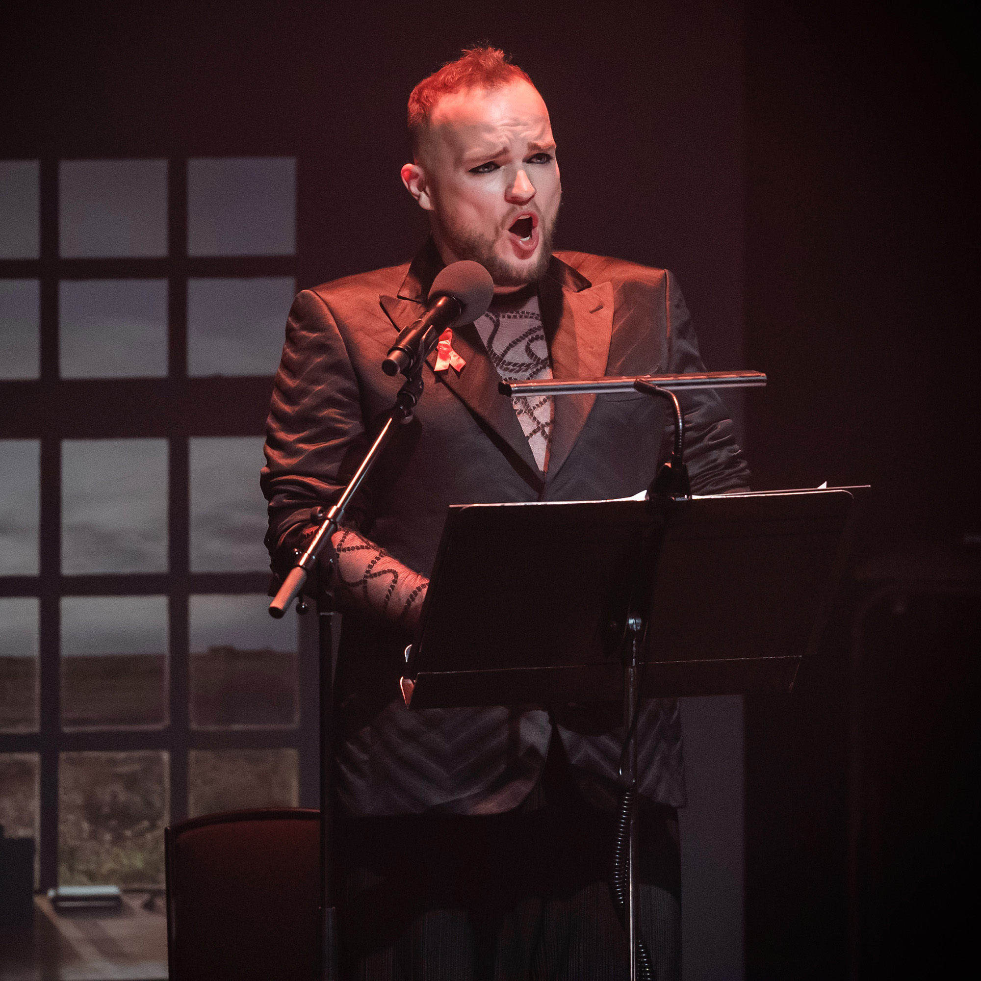 A scene from Derek Jarman:Modern Nature, The Prospect Cottage Diaries @ Barbican Hall. Directed by James Dacre. Adapted by Living Productions & Bold Tendencies.
(Opening 08-04-2025)
©Tristram Kenton 04-25
(3 Raveley Street, LONDON NW5 2HX TEL 0207 267 5550  Mob 07973 617 355)email: tristram@tristramkenton.com