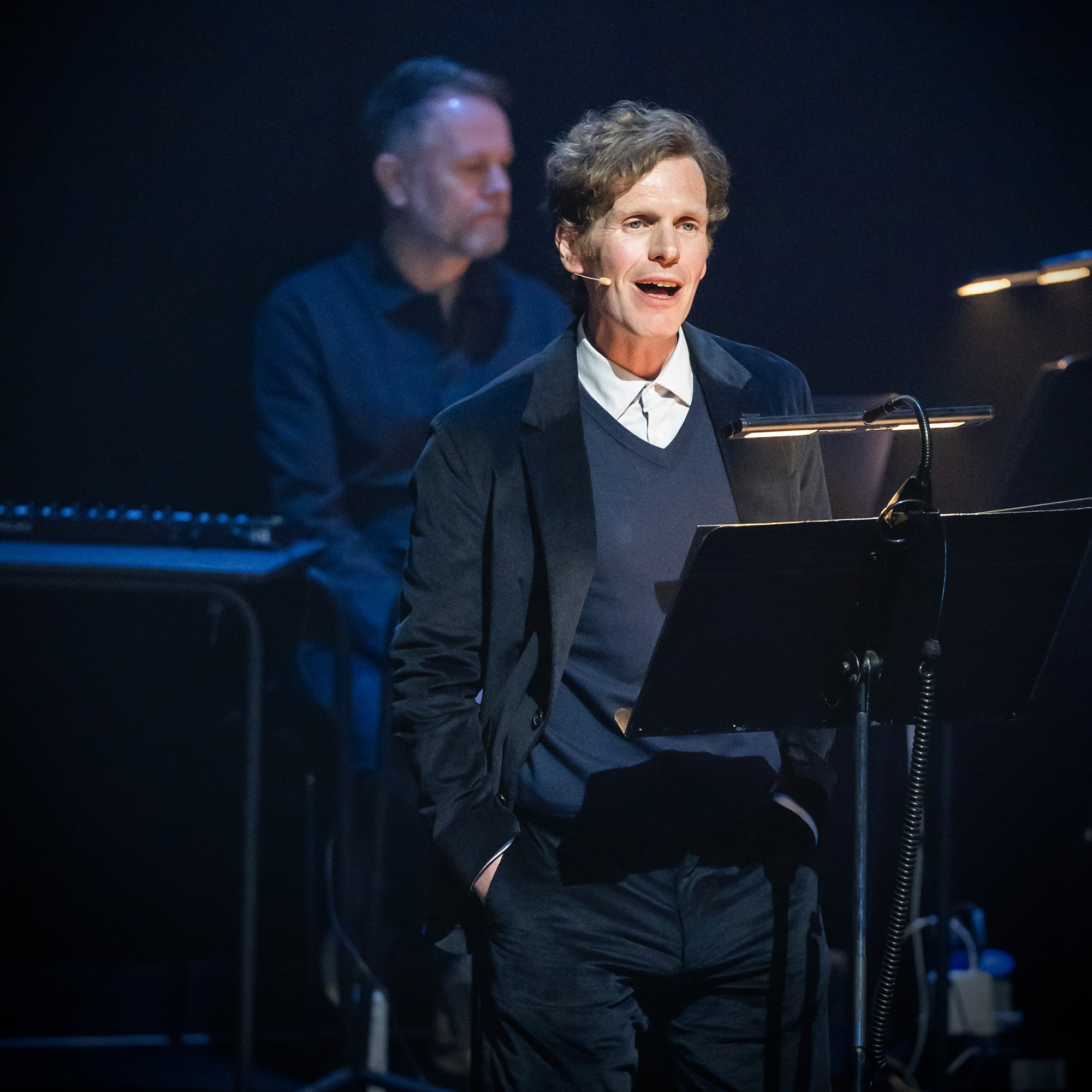 A scene from Derek Jarman:Modern Nature, The Prospect Cottage Diaries @ Barbican Hall. Directed by James Dacre. Adapted by Living Productions & Bold Tendencies.
(Opening 08-04-2025)
©Tristram Kenton 04-25
(3 Raveley Street, LONDON NW5 2HX TEL 0207 267 5550  Mob 07973 617 355)email: tristram@tristramkenton.com